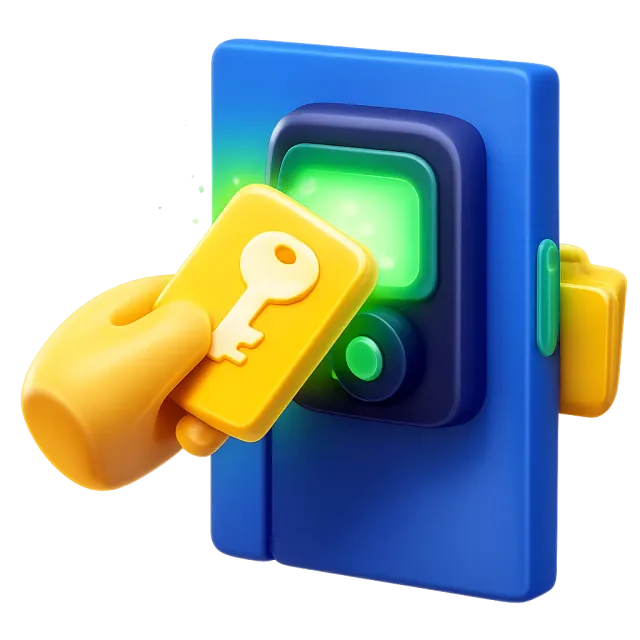 ภาพประกอบคำว่า access (สิทธิ์เข้าใช้ / การเข้าถึง)