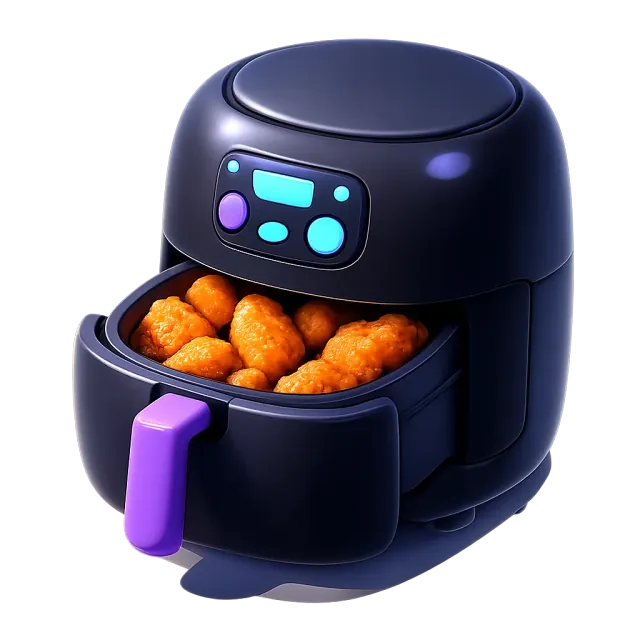 ภาพประกอบคำว่า air fryer (หม้อทอดไร้น้ำมัน)