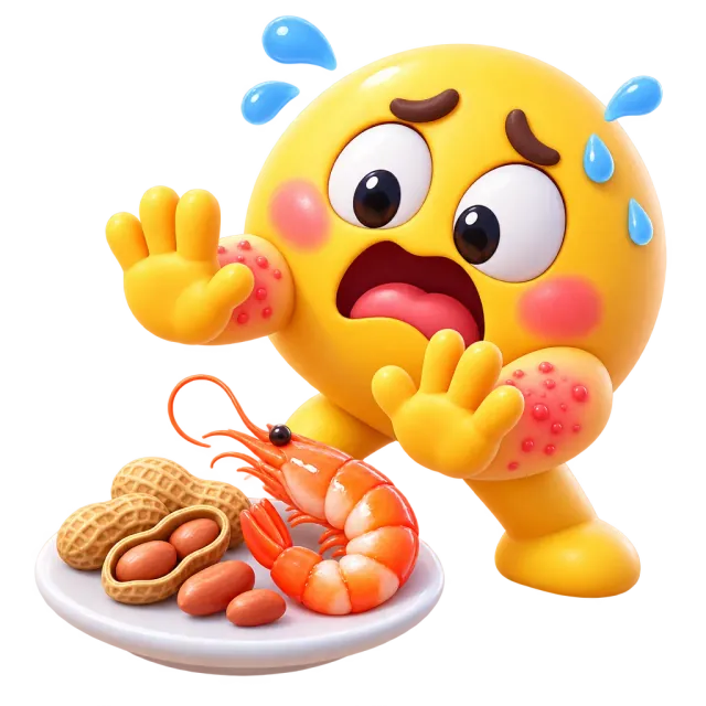 ภาพประกอบคำว่า allergy (อาการแพ้ / ภูมิแพ้)