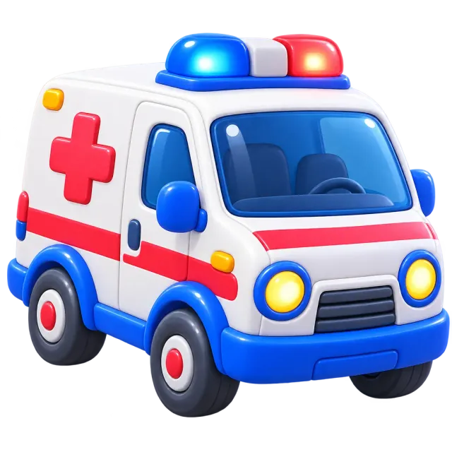 ภาพประกอบคำว่า ambulance (รถพยาบาล)