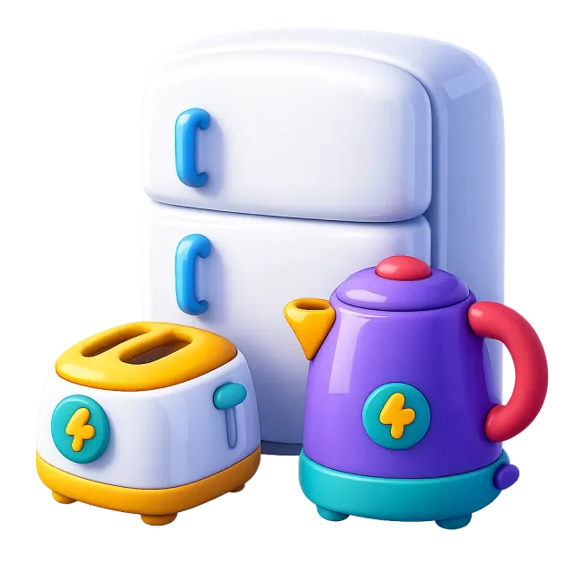 ภาพประกอบคำว่า appliance (เครื่องใช้ไฟฟ้า)