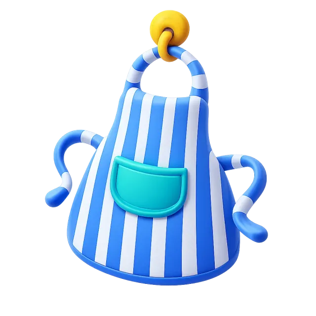 ภาพประกอบคำว่า apron (ผ้ากันเปื้อน)