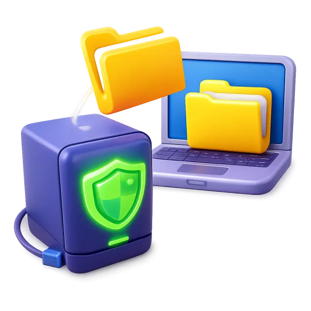 ภาพประกอบคำว่า backup (ข้อมูลสำรอง)
