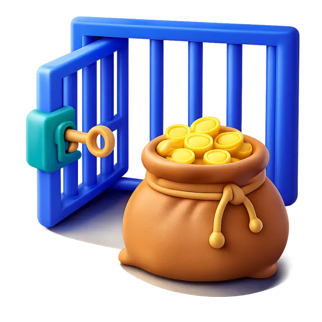 ภาพประกอบคำว่า bail (การประกันตัว / เงินประกันตัว)