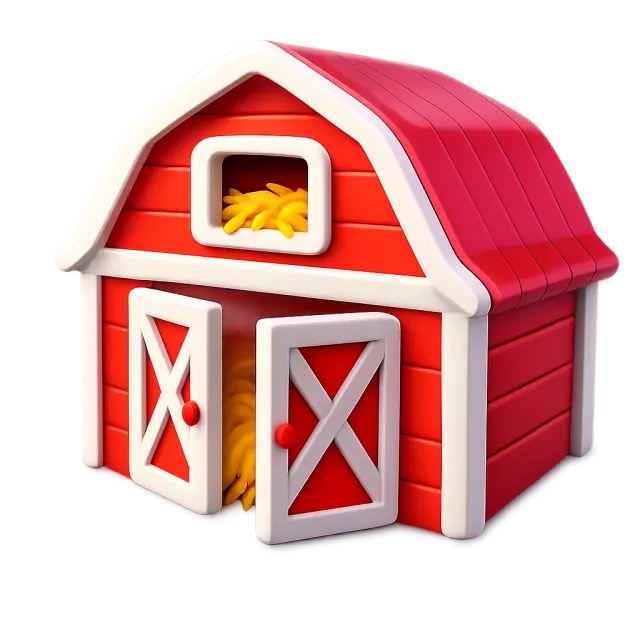 ภาพประกอบคำว่า barn (โรงนา / คอกสัตว์)