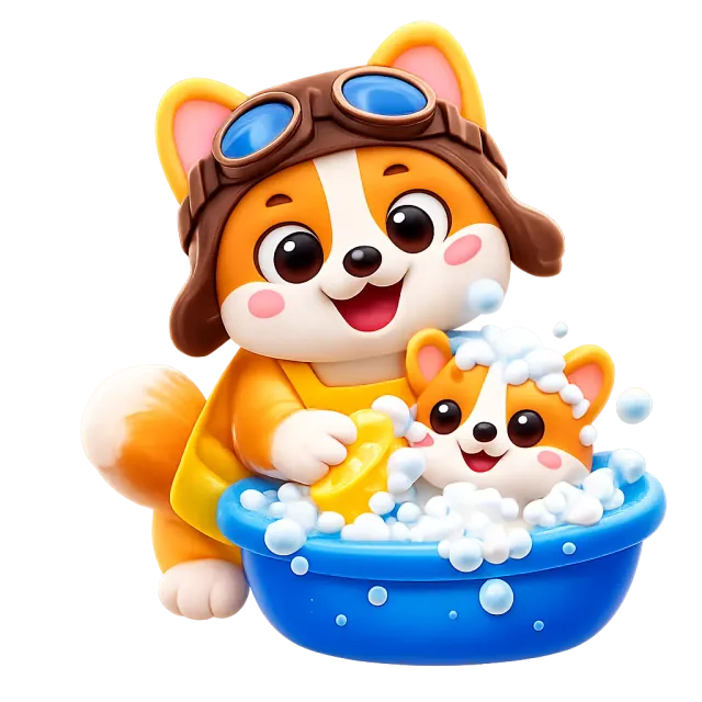 ภาพประกอบคำว่า bathe (อาบน้ำให้)