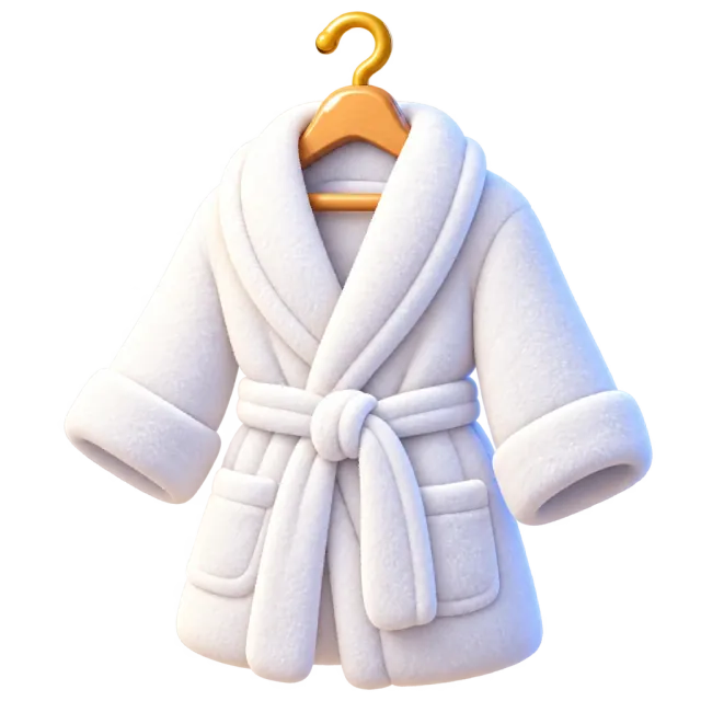 ภาพประกอบคำว่า bathrobe (เสื้อคลุมอาบน้ำ)