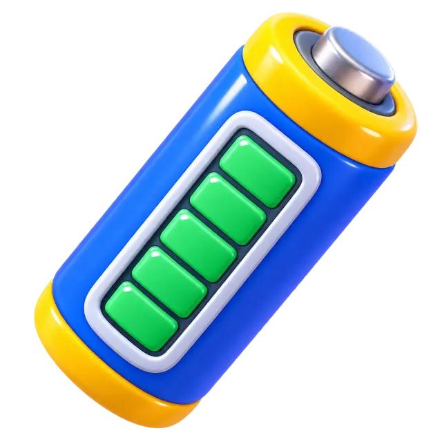 ภาพประกอบคำว่า battery (แบตเตอรี่)