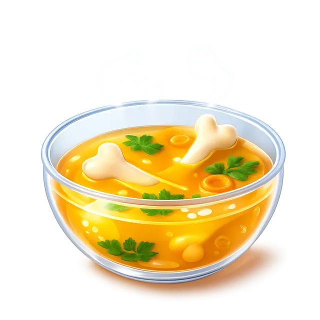ภาพประกอบคำว่า broth (น้ำซุปใส / น้ำสต๊อก)