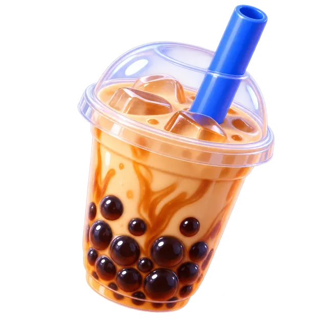 ภาพประกอบคำว่า bubble tea (ชานมไข่มุก)