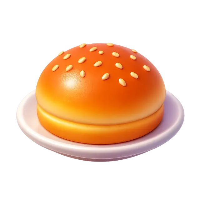 ภาพประกอบคำว่า bun (ขนมปังก้อนกลม)