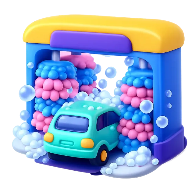 ภาพประกอบคำว่า car wash (บริการล้างรถ)