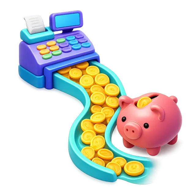 ภาพประกอบคำว่า cash flow (กระแสเงินสด)