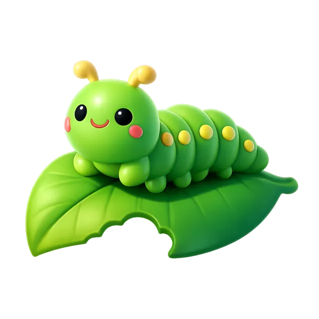 ภาพประกอบคำว่า caterpillar (หนอนผีเสื้อ)
