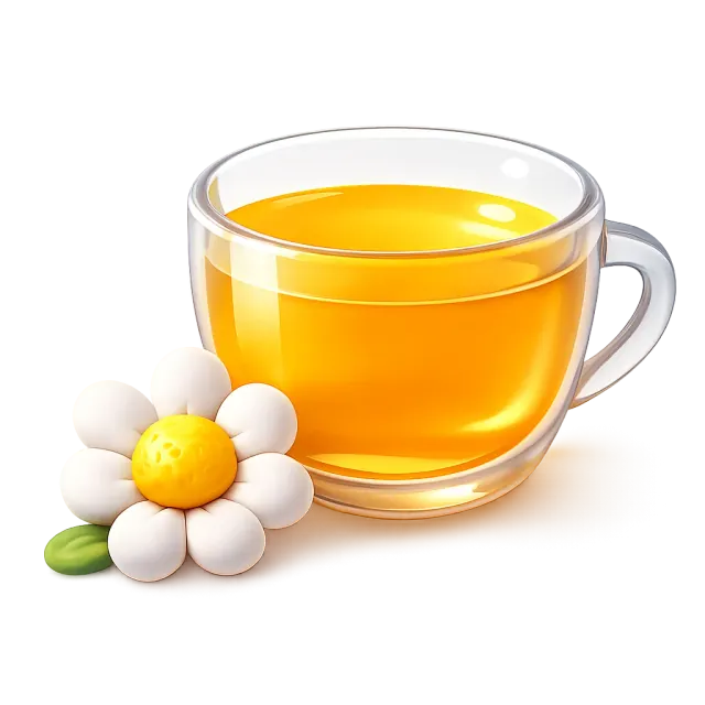 ภาพประกอบคำว่า chamomile (ชาคาโมมายล์ (ดอกคาโมมายล์))