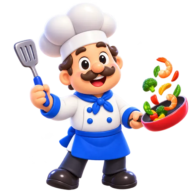 ภาพประกอบคำว่า chef (เชฟ / หัวหน้าพ่อครัว)