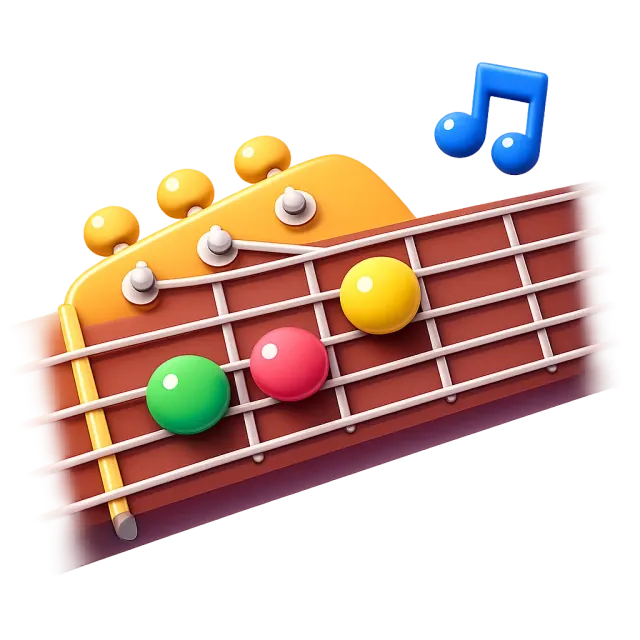 ภาพประกอบคำว่า chord (คอร์ดเพลง)