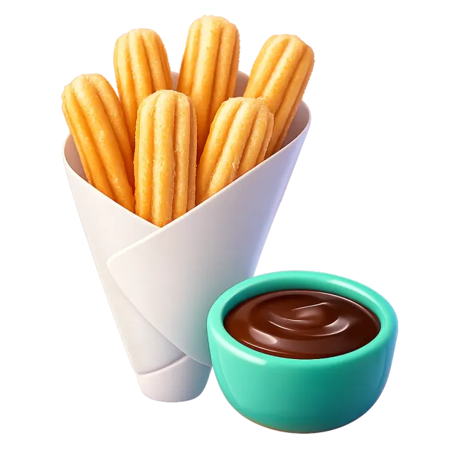 ภาพประกอบคำว่า churros (ชูโรส (แป้งทอดคลุกน้ำตาล))