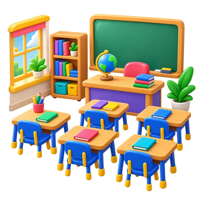 ภาพประกอบคำว่า classroom (ห้องเรียน)