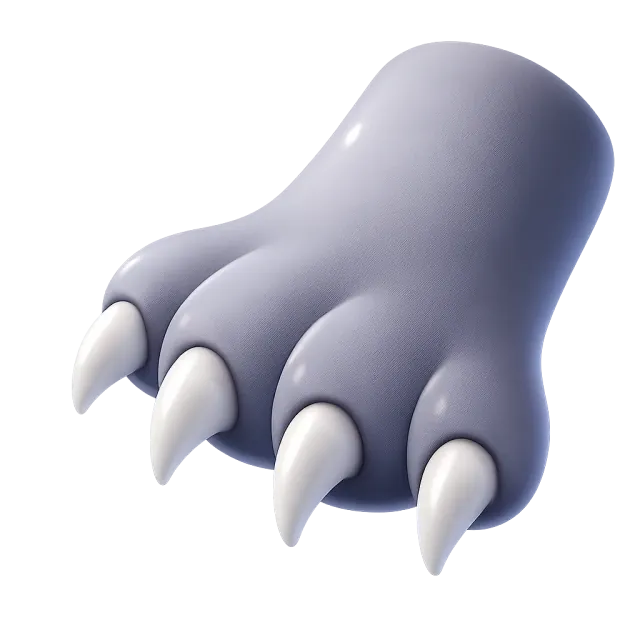 ภาพประกอบคำว่า claw (เล็บ (สัตว์))
