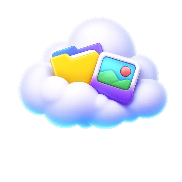 ภาพประกอบคำว่า cloud (คลาวด์ / เก็บข้อมูลบนอินเทอร์เน็ต)
