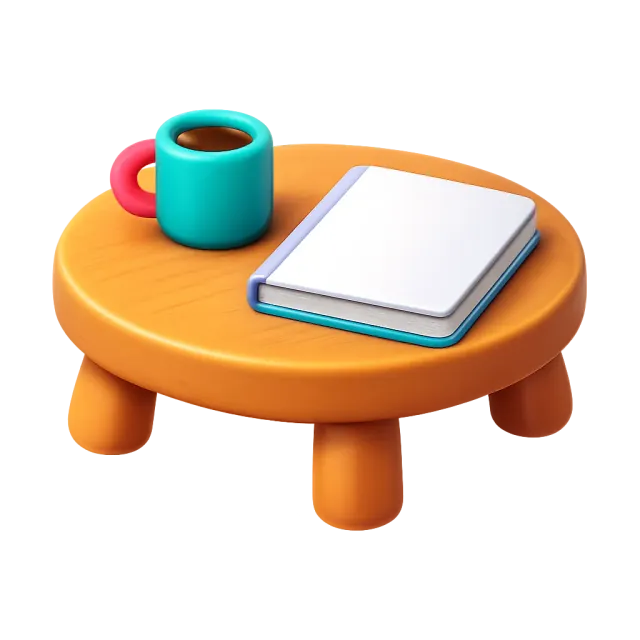 ภาพประกอบคำว่า coffee table (โต๊ะกลางห้องนั่งเล่น)
