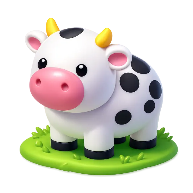 ภาพประกอบคำว่า cow (วัว)