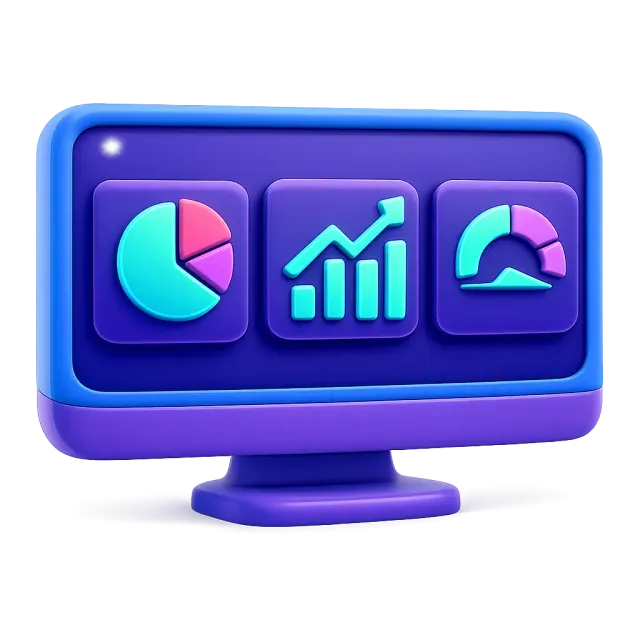ภาพประกอบคำว่า dashboard (แดชบอร์ด / หน้าสรุปข้อมูล)