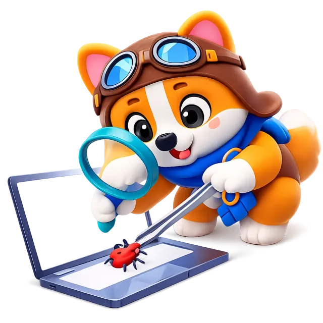 ภาพประกอบคำว่า debug (ดีบั๊ก / ไล่หาและแก้บั๊ก)