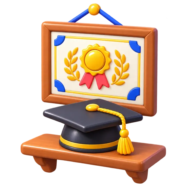 ภาพประกอบคำว่า degree (ปริญญา)