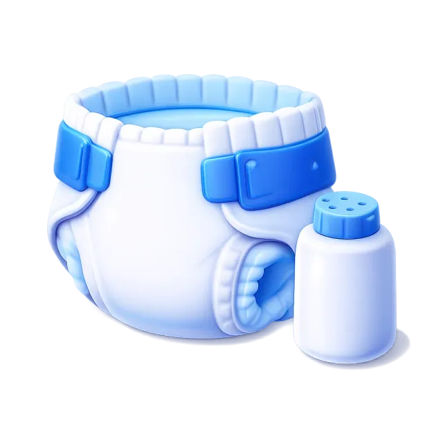 ภาพประกอบคำว่า diaper (ผ้าอ้อม)