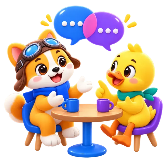 ภาพประกอบคำว่า discuss (พูดคุย / หารือ)