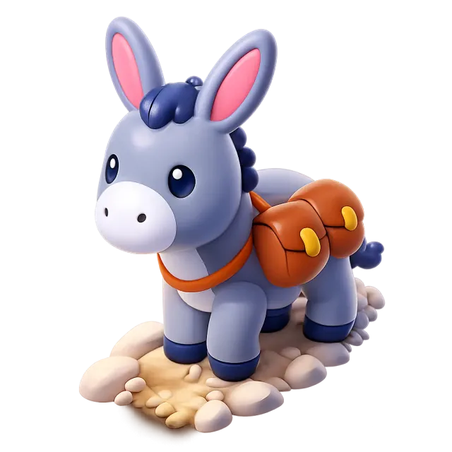 ภาพประกอบคำว่า donkey (ลา)