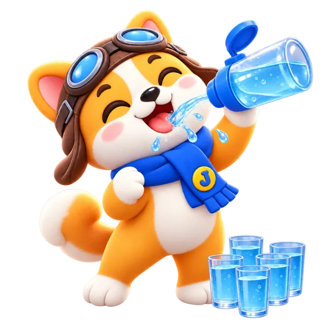 ภาพประกอบคำว่า drink water (ดื่มน้ำ)