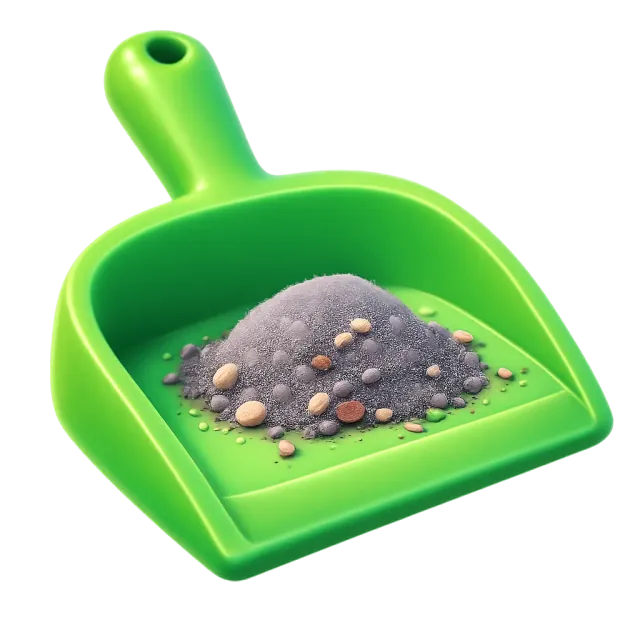 ภาพประกอบคำว่า dustpan (ที่โกยผง)