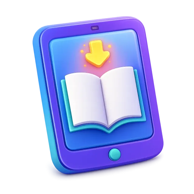 ภาพประกอบคำว่า e-book (หนังสืออิเล็กทรอนิกส์)