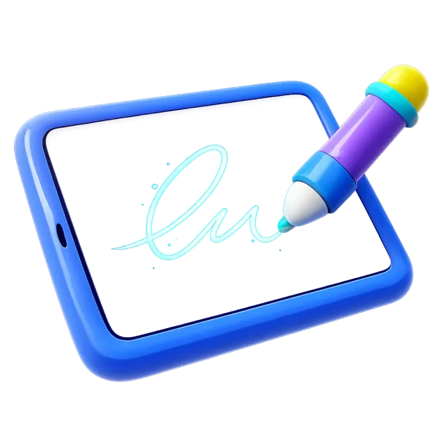 ภาพประกอบคำว่า e-signature (ลายเซ็นอิเล็กทรอนิกส์)