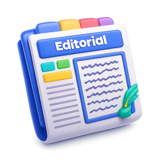 ภาพประกอบคำว่า editorial (บทบรรณาธิการ)