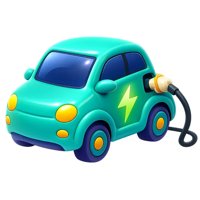ภาพประกอบคำว่า electric car (รถยนต์ไฟฟ้า)