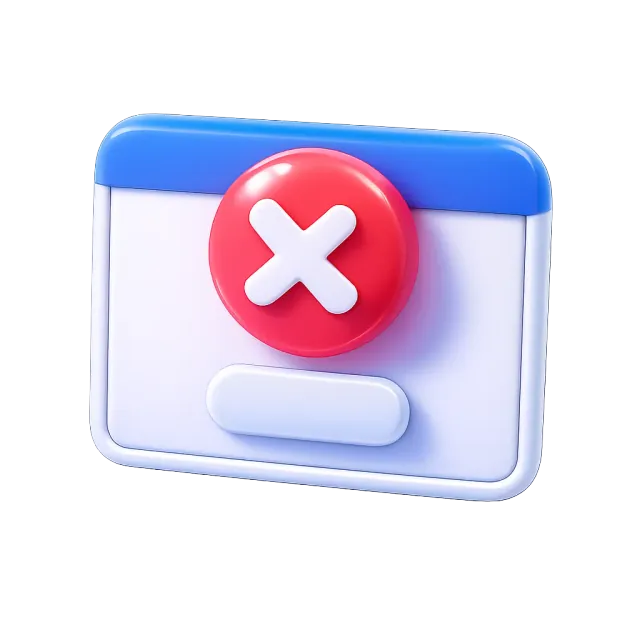 ภาพประกอบคำว่า error (ข้อผิดพลาด (ข้อความแจ้งเตือน))