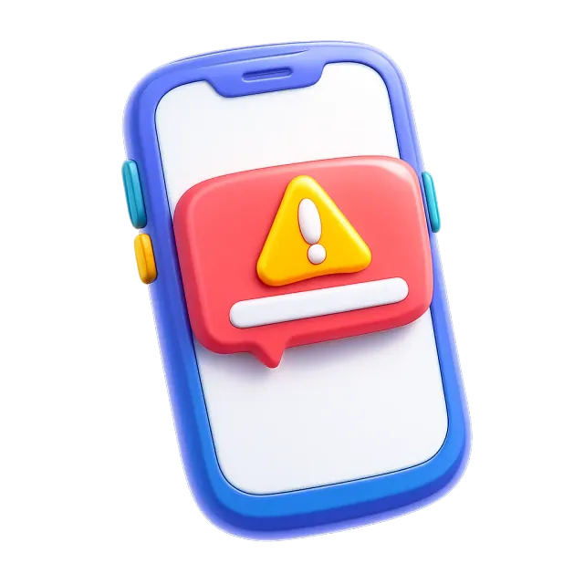 ภาพประกอบคำว่า error message (ข้อความแจ้งข้อผิดพลาด)