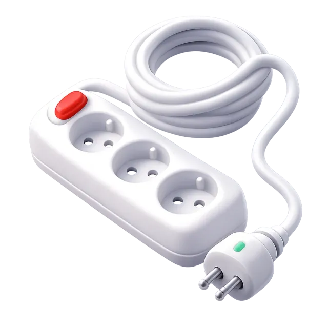 ภาพประกอบคำว่า extension cord (ปลั๊กพ่วง / สายต่อ)