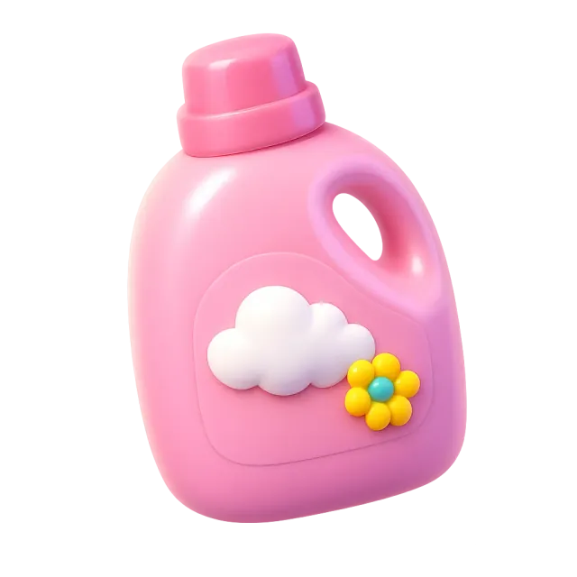 ภาพประกอบคำว่า fabric softener (น้ำยาปรับผ้านุ่ม)