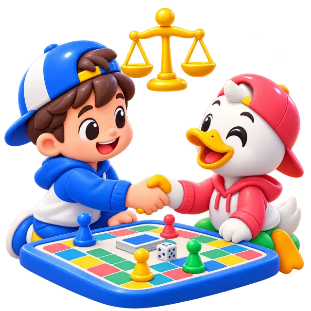 ภาพประกอบคำว่า fair play (เล่นอย่างยุติธรรม / น้ำใจนักกีฬา)