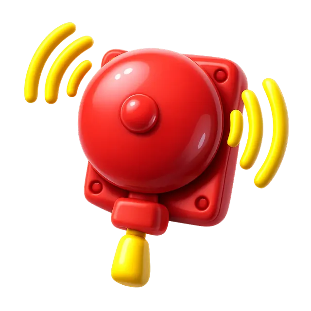 ภาพประกอบคำว่า fire alarm (สัญญาณเตือนไฟไหม้)