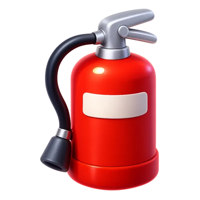 ภาพประกอบคำว่า fire extinguisher (ถังดับเพลิง)