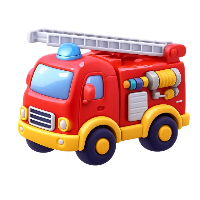ภาพประกอบคำว่า fire truck (รถดับเพลิง)