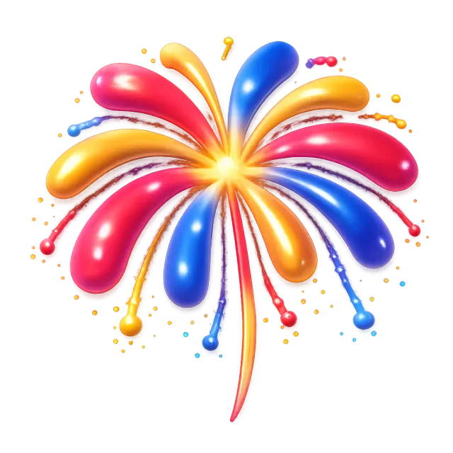 ภาพประกอบคำว่า fireworks (พลุ / ดอกไม้ไฟ)