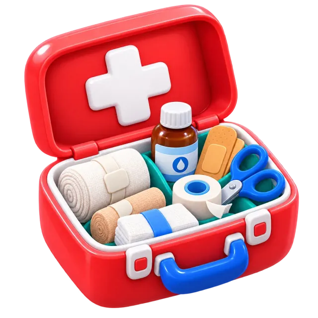 ภาพประกอบคำว่า first aid (การปฐมพยาบาล)
