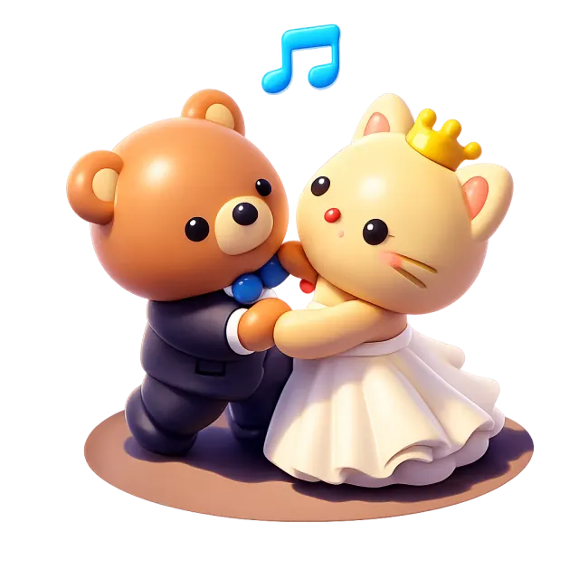 ภาพประกอบคำว่า first dance (การเต้นรำเปิดงานของคู่บ่าวสาว)